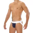 Alpha Jockstrap Navy/Blanc