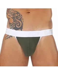 Alpha Jock Khaki/Blanc