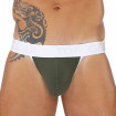 Alpha Jockstrap Khaki/White