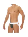 Alpha Jockstrap Khaki/White