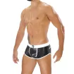 Fetish Bottomless Boxer Sexy Noir/Blanc