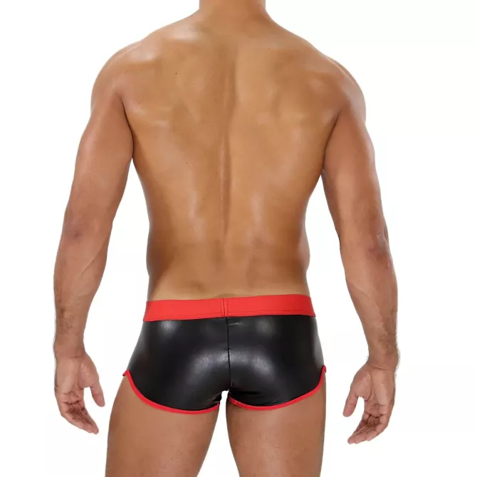 Fetish Boxer Sexy Noir/Rouge