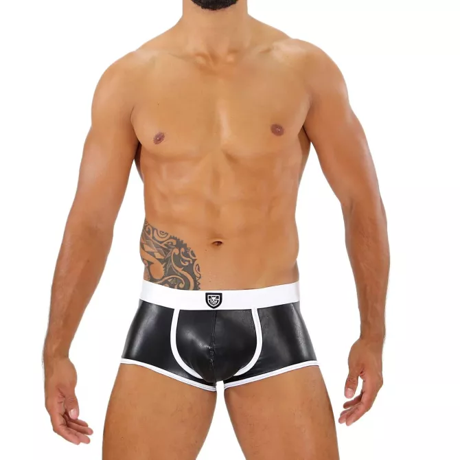 Fetish Boxer Sexy Noir/Blanc