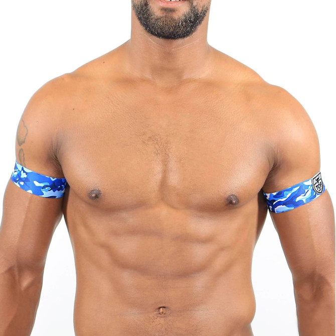 Brassards biceps Bleu Camouflage - TOF-PARIS.com