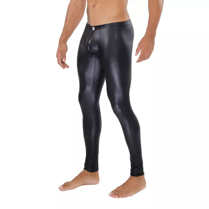 Legging Fetish - Noir - De Cote - Homme