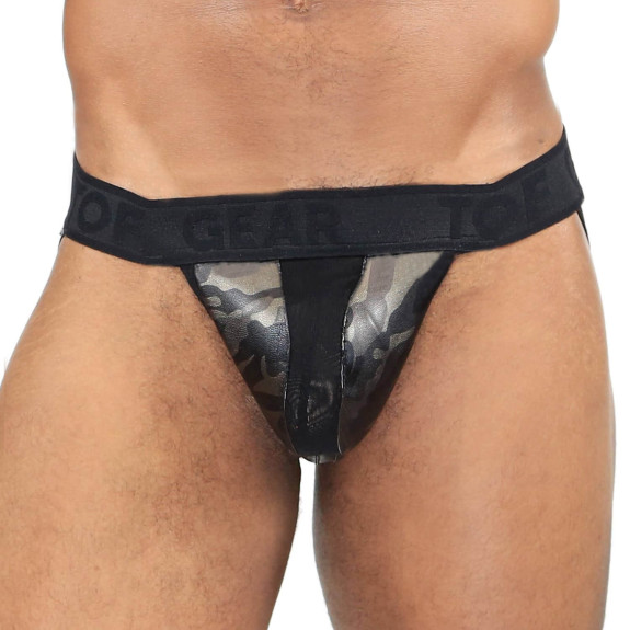 Jockstrap Commando Marron Camouflage - TOF-PARIS.com