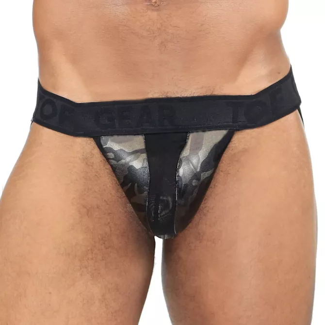 Jockstrap Commando Marron Camouflage - TOF-PARIS.com