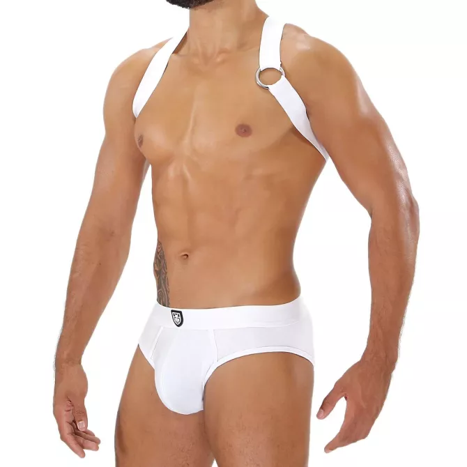 Party Boy Elastic Harness White