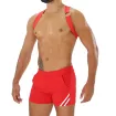 Harnais Homme - Rouge - De Cote - Short Rouge