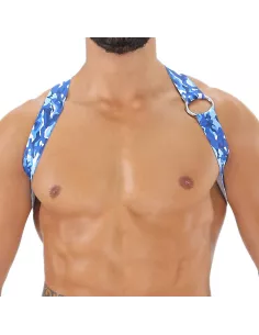 Harnais Elastique Party Boy Camo bleu