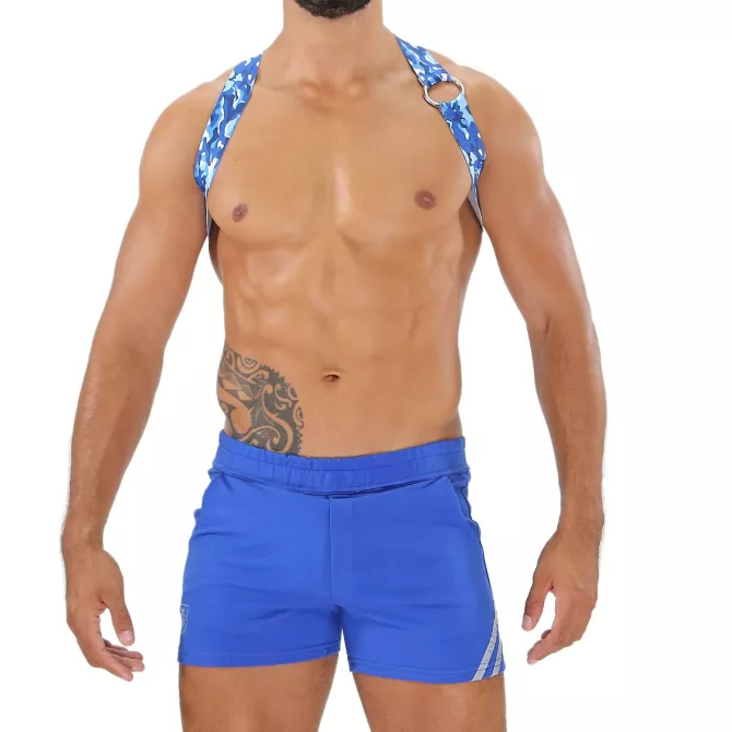 Party Boy Elastic Harness Blue Camo
