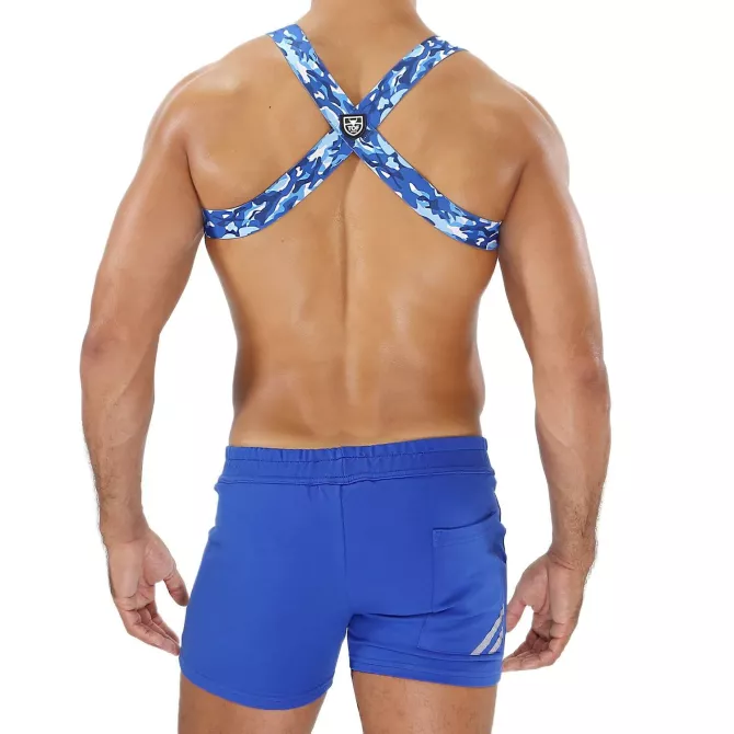 Party Boy Elastic Harness Blue Camo