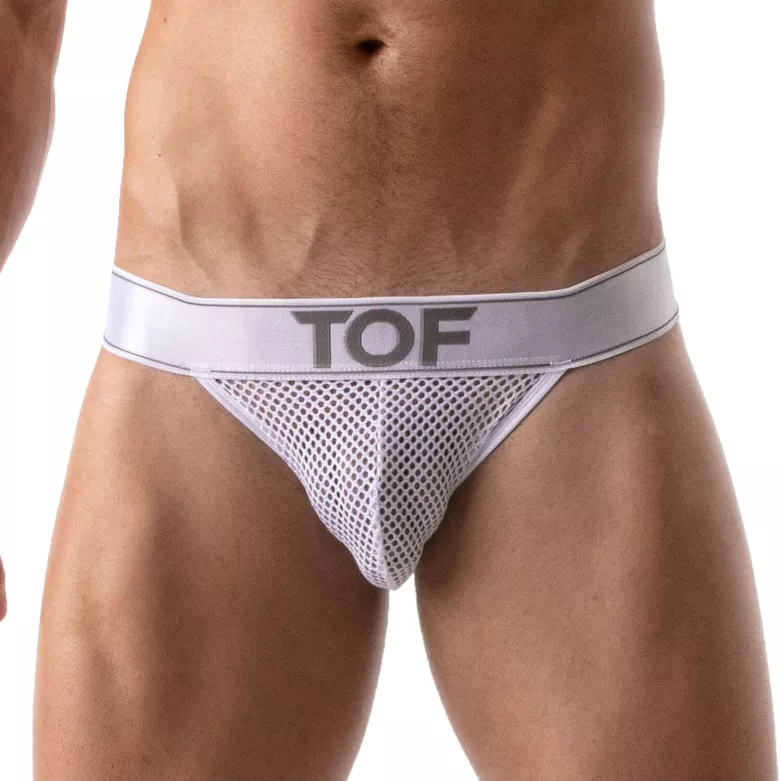 Mesh Jock White-white