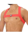 Fetish Elastic harness Red