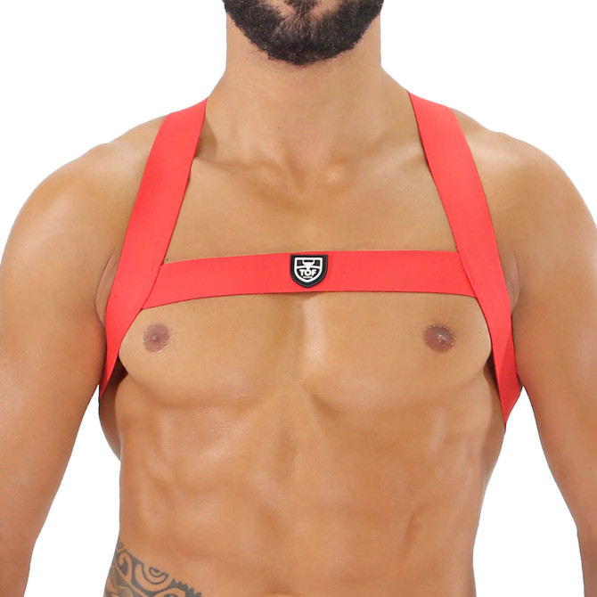 Fetish Elastic harness Red