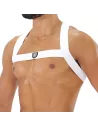 harnais elastique fetish blanc