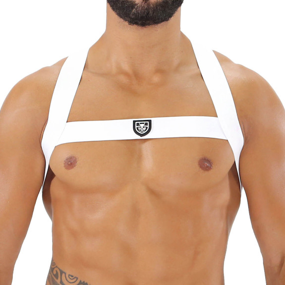 harness white with tof paris logo