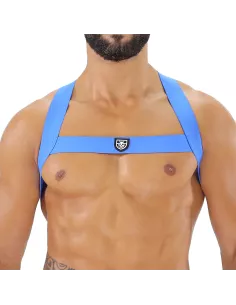 Fetish Elastic Harness Blue