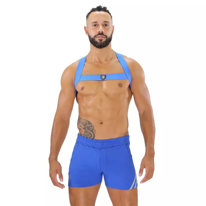 Harnais Elastique Fetish Bleu