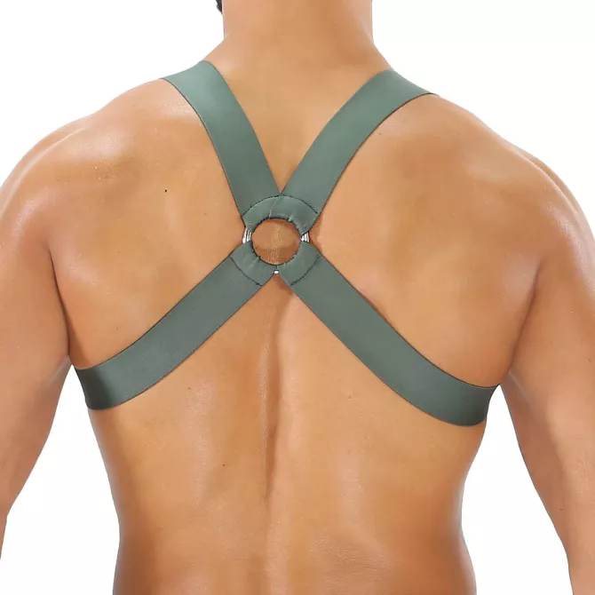 Fetish Elastic Harness Khaki