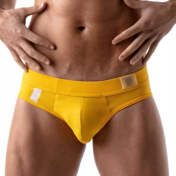 Slip de bain XL Push-up Jaune