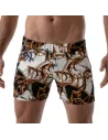 Baroque mid thigh Sexy Shorts Gold