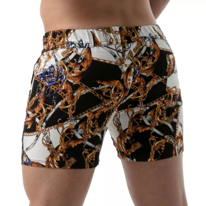 Short Sexy Mi-cuisse Baroque doré