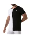 Bicolor t-shirt Black-white