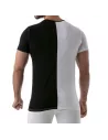 T-shirt Bicolore  Noir-blanc