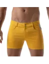 Mid-Thigh Sexy Shorts Yellow