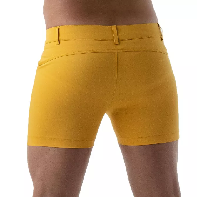 Short Sexy Mi-cuisse Jaune