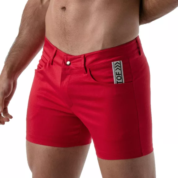 Mid-Thigh Sexy Shorts Red