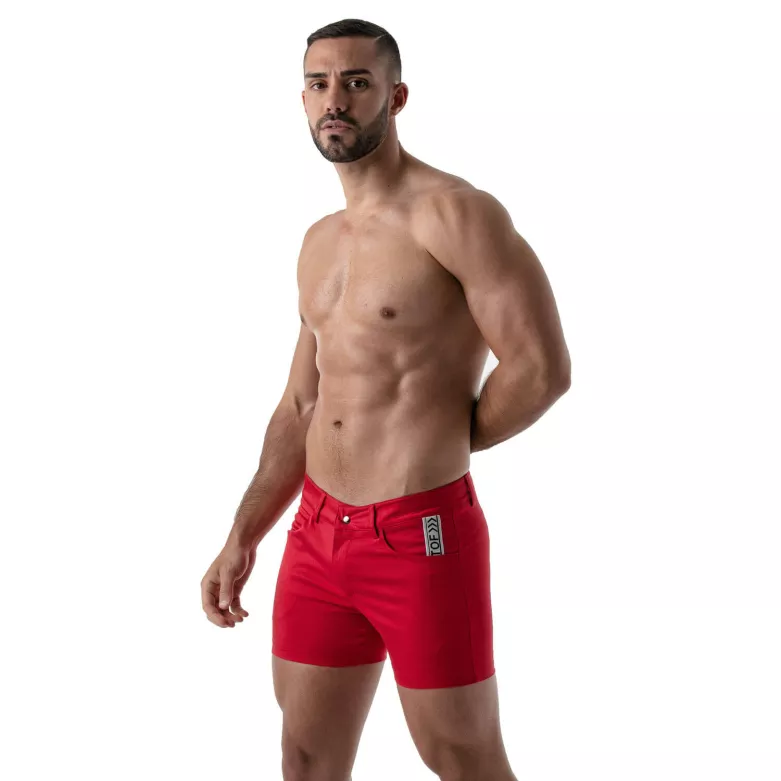 Short Sexy Mi-cuisse Rouge