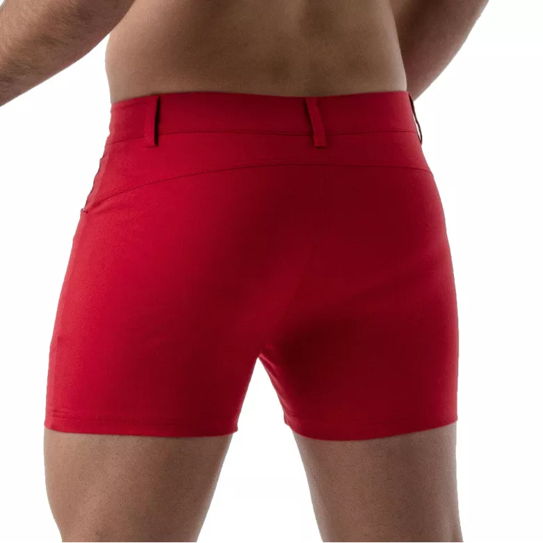 Short Sexy Mi-cuisse Rouge