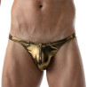 Metal Bikini Brief Golden
