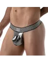 Metal Stringless Thong Silver