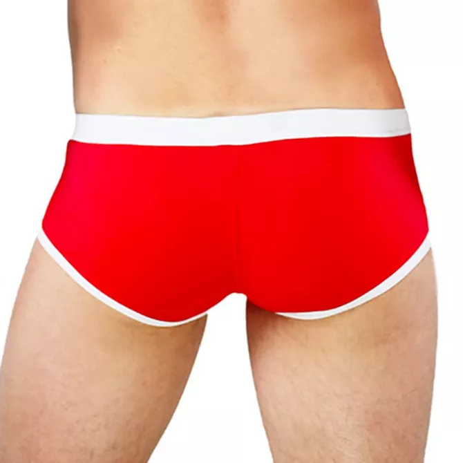 Short de bain Sidney Rouge - TOF-PARIS.com