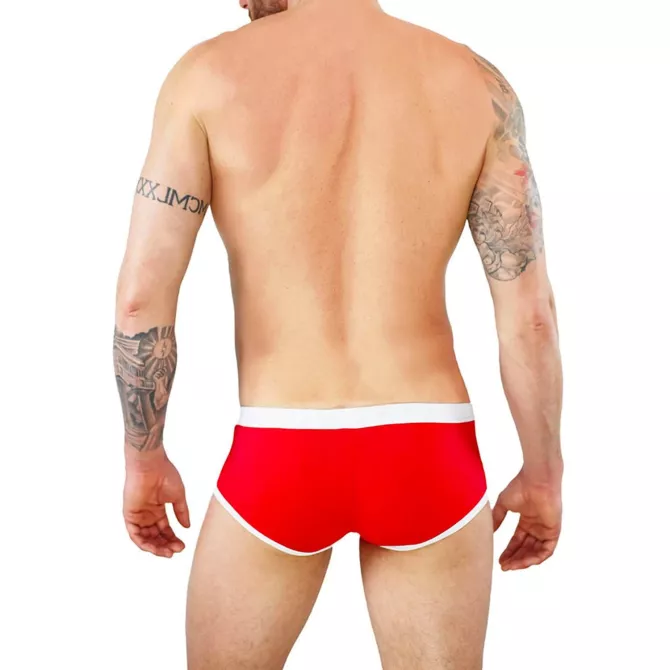 Short de bain Sidney Rouge - TOF-PARIS.com