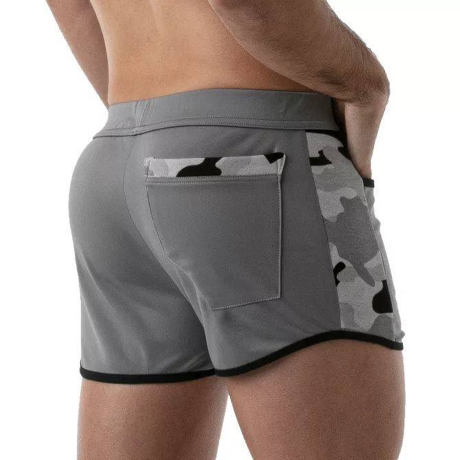 Short Sexy De Gym Camo Gris