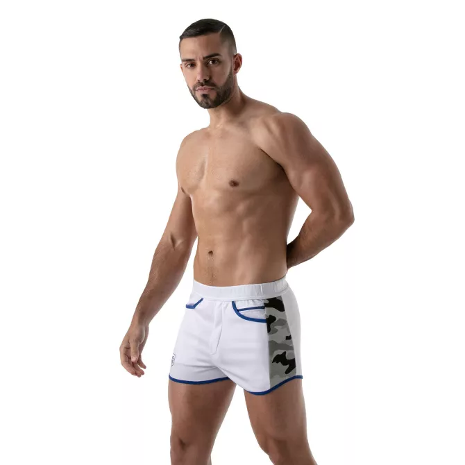 Short Sexy De Gym Camo Blanc