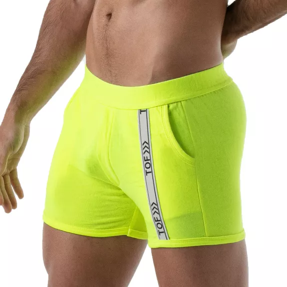 Short Sexy De Gym Jaune Fluo