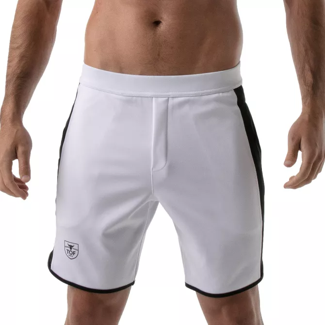 Gym Long Sexy Shorts White