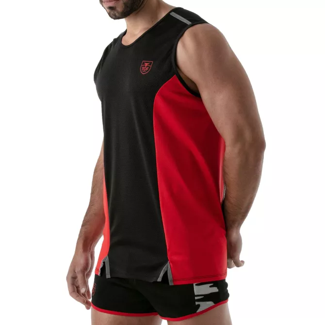 Total protection tank top black/red