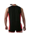Debardeur protection totale noir/rouge