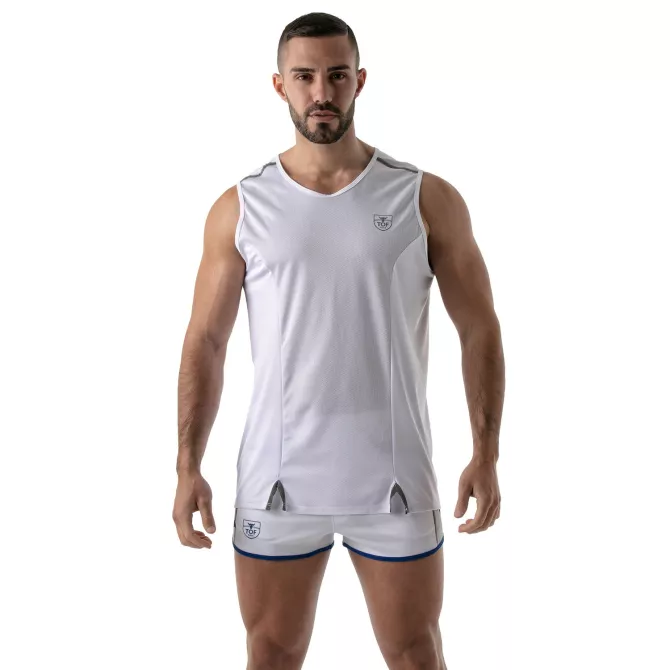 Total protection tank top white