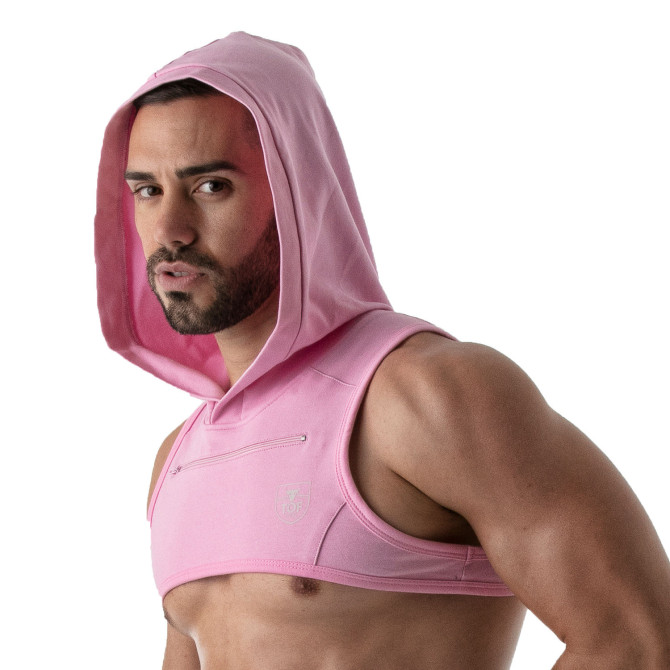Harnais à Capuche Paris Rose Pour Hommes - Sportswear - Tof Paris