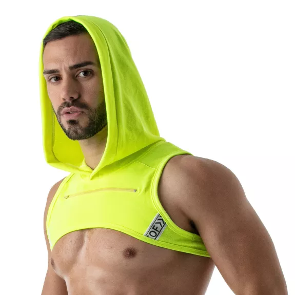 HARNAIS A CAPUCHE JAUNE FLUO