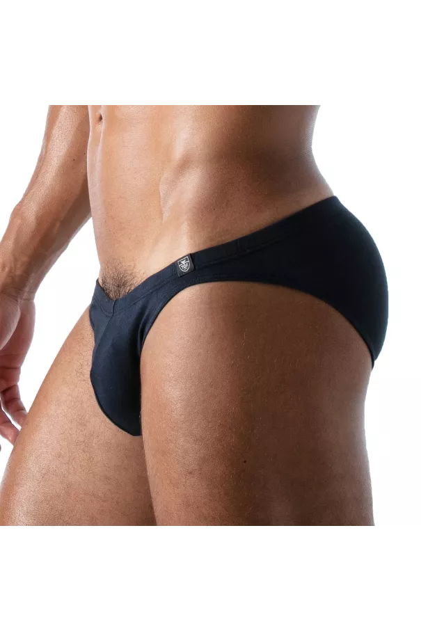 French Bikini Brief Navy blue from face