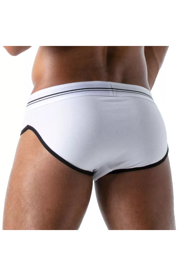 French Slip Homme Blanc - Style Échancré et Confort by TOF Paris