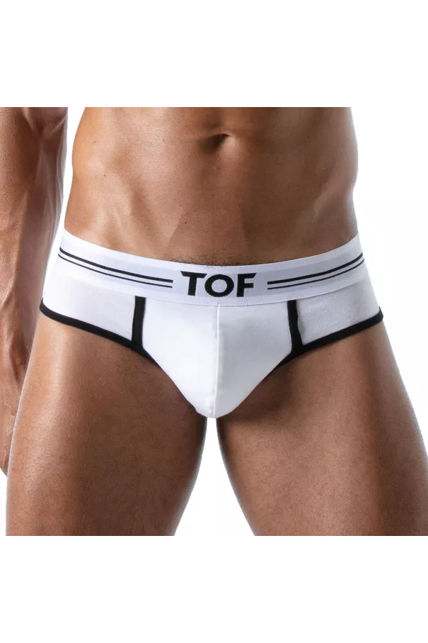 French Slip Homme Blanc - Style Échancré et Confort by TOF Paris